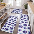 thumbnail image 2 of Pioneer Flower Floral Print Pattern Kitchen Rugs Sets Of 3,Kitchen Runner Rugs Non Skid Washable,Decorative Kitchen Floor Mats for Kitchen,Sink,Laundry,17"x30"+ 17"x47" + 17"x59", 2 of 6