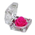 thumbnail image 1 of Caja para anillos, soporte acrílico para anillos de boda, caja de almacenamiento, organizador de exhibición para mamá, novia, ceremonia de propuesta de aniversario Rosa roja, 1 of 8