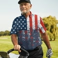 thumbnail image 5 of Polo American Flag Hawaiian Shirts For Men Golf Polos Short Sleeve Performance Golf Shirts Mens Golf Shirt Moisture Wicking Dry Fit 1, 5 of 6