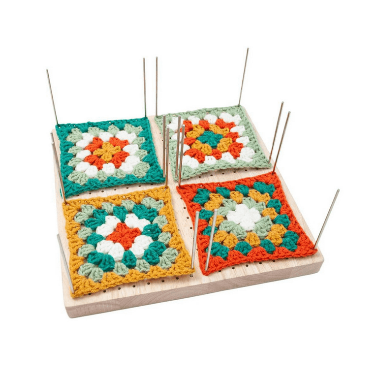 China Blocking Boards with Grids Wooden Durable Crochet Blocking Board Blocking Mat Blocking Board for Knitting and Crocheting, Men's, Size: One size, Brown