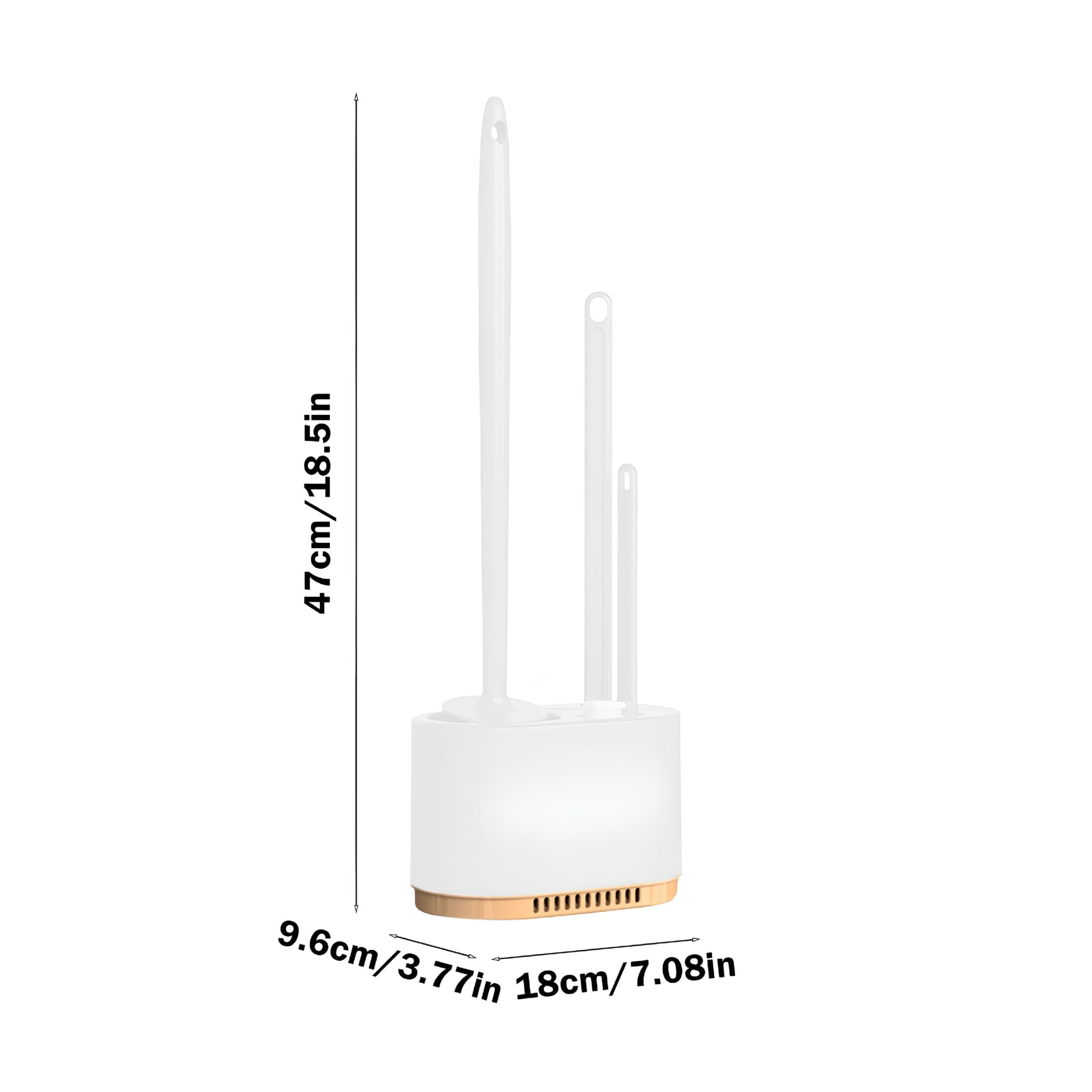 ACDANC 2026 New Toilet Brush Toilet Bowl Brush and Strong Bristles Long Brush and Heavy Base for Bathroom Toilet for Bathroom,Restroom,Shower,Portable Toilet