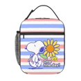thumbnail image 3 of Bolsa de almuerzo con aislamiento térmico personalizada con diseño de Charlie Brown y hojas rastrilladas, lonchera reutilizable para mujeres, bolsas de mano para guardar alimentos para niños, 3 of 5