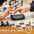 thumbnail image 5 of Reloj de Ajedrez, Temporizador Ajedrez Digital y Juego, Profesional PortáTil Multiusos Negro, 5 of 5
