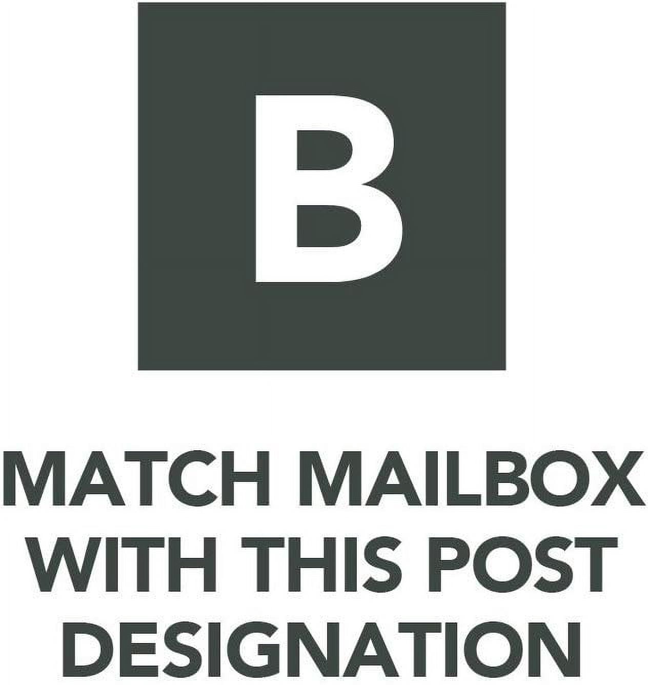 Gibraltar Mailboxes Edwards Large Capacity Galvanized Steel Venetian Bronze, Post-Mount Mailbox, EM160VB0
