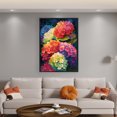 thumbnail image 2 of Kit Punto Cruz Hortensia Impresa Hilo Algodón Ecológico Bordado 11CT 40x60cm, 2 of 9