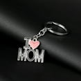 thumbnail image 2 of UDIYO Keychain, Letter Pattern Key Holder Metal for Mothers Day,Fathers Day Gift, 2 of 7
