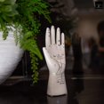 thumbnail image 3 of Ceramic Palmistry Hand Decor Gloss Finish White, 3 of 5