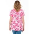 thumbnail image 2 of Woman Within Plus Size Perfect Printed Short-Sleeve V-Neck Tunic, 2 of 6