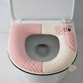 thumbnail image 1 of Zipper Toilet Mat Grid Home Universal Toilet Seat Zipper PU Memory Foam Area Rug Washable Bath Room Rugs Extra Small Bathroom Rugs Non Dark Bath Mat Small Memory Foam Toilet Mats for Bathroom, 1 of 3