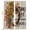 Light Beige Dark Brown Dark Orange, variant on Thanksgiving Blackout Curtains for Bedroom/Living Room, Pinch Pleated Black Out Curtains, Autumn Wreath Sunflower Plaid Orange Room Darkening Window Drapes with Hooks 2 Panels, 59"x70"
