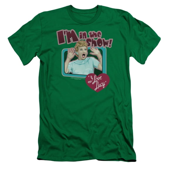 I Love Lucy Put Me In The Show S/S Adult 30/1 T-Shirt Kelly Green