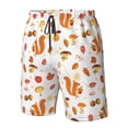 thumbnail image 5 of Kdxio Squirrel InThe Forest3 Pattern Mens Casual Shorts - Drawstring Summer Beach Sports Shorts for Men, 5 of 9