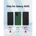 thumbnail image 6 of 【3 in 1 for Samsung Galaxy A03S case, with 2 Pack Screen Protector, Camera Protection，Liquid Silicone Slim Shockproof Protective Phone Case 6.5inch [Microfiber Lining] (Alpine Green), 6 of 6