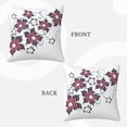 thumbnail image 3 of ZICANCN Decorative Throw Pillow Covers , Flowers Orange Purple Couch Sofa Decorative Knit Pillow Covers for Living Room Farmhouse 18"x18", 3 of 8
