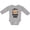 AC-Heather Grey, variant on Inktastic Monkey I Love Hanging out with My Nana Boys or Girls Long Sleeve Baby Bodysuit