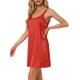 thumbnail image 4 of INSPIRAR CHIC Vestidos de Noche de Satén para Mujeres, Chemise, Vestido Deslizante, Vestido de Noche de Seda M Rojo, 4 of 6