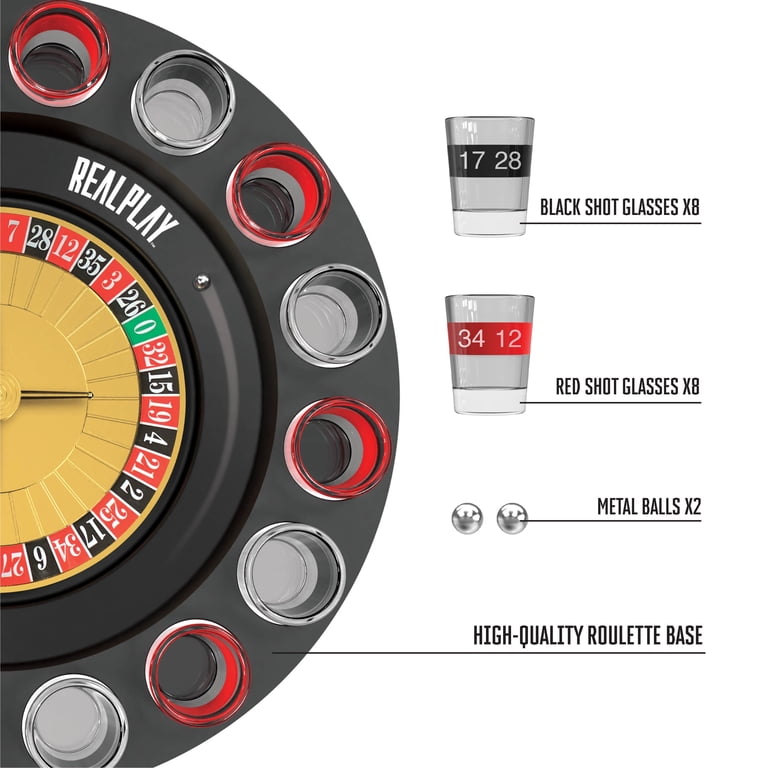 Realplay Shot Roulette Game – Casino-Style Roulette Wheel with 16