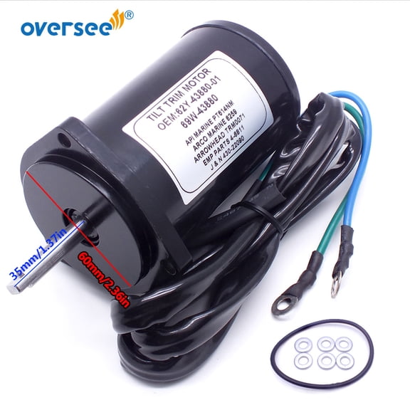 Oversee 62Y-43880 Tilt Trim Motor Assy For YAMAHA Outboard Motor  40HP To 100HP 62Y-43880-01 62Y-43880-02 69W-43880