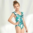 thumbnail image 2 of Elainilye Fashion Girls' Swimsuit One Piece Bathing Suit Sleeveless Surfing One-piece Swimsuit Swimwear, Sizes 8-14 Years, 2 of 9