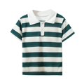thumbnail image 1 of RXIRUCGD 2025 Vêtements d'Été pour Enfants T-shirt à Manches Courtes Col Rabattu Décontracté Polyvalent, 1 of 2