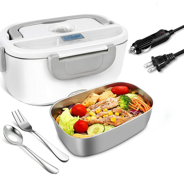 Electric Lunch Box Food Warmer, 80W Food Heater 3 in 1 12/24/110V for Car  and Home, Lunch Heating Microwave for Truckers with 304 Stainless Steel  Container, 1.5 L Heated Food Box with Tableware - Yahoo Shopping