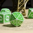 thumbnail image 3 of Cusdie 7-Die DND Dice with Carved Pattern D&D Dice Set Acrylic Polyhedral Dice for Role Playing Game Board Games Warhammer MTG, 3 of 5