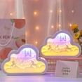 thumbnail image 3 of LINLIN 3D Papercut Light Boxes, Paper Carving Night Light Cloud Shadow Box LED Night Lamp for Kids Bedroom Battery USB Operated, 3 of 6