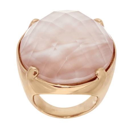 Honora Mother-of-Pearl Faceted Oval Doublet Bronze Ring, Size 5