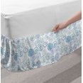thumbnail image 2 of Abstract Bed Skirt, Simple Creative Pattern of Vortex Motif, Elastic Bedskirt Dust Ruffle Wrap Around for Bedding Decor, 4 Sizes, White Multicolor, by Ambesonne, 2 of 2