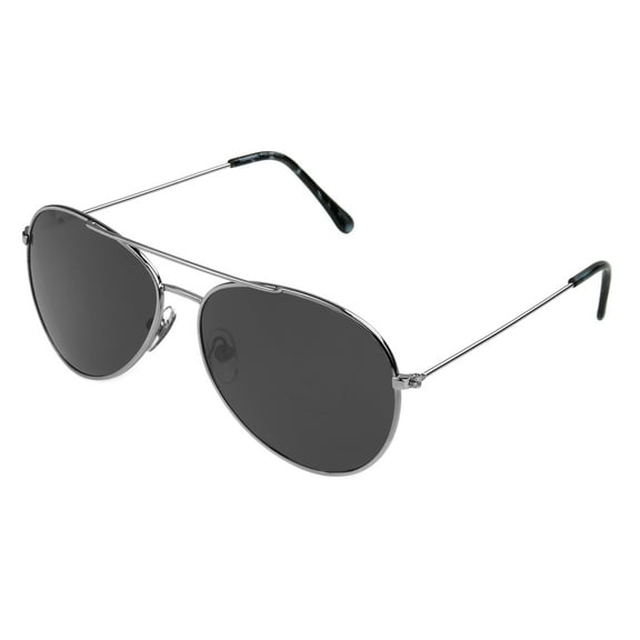Panama Jack Polarized Pilot Aviator Sunglasses (Gun Metal)