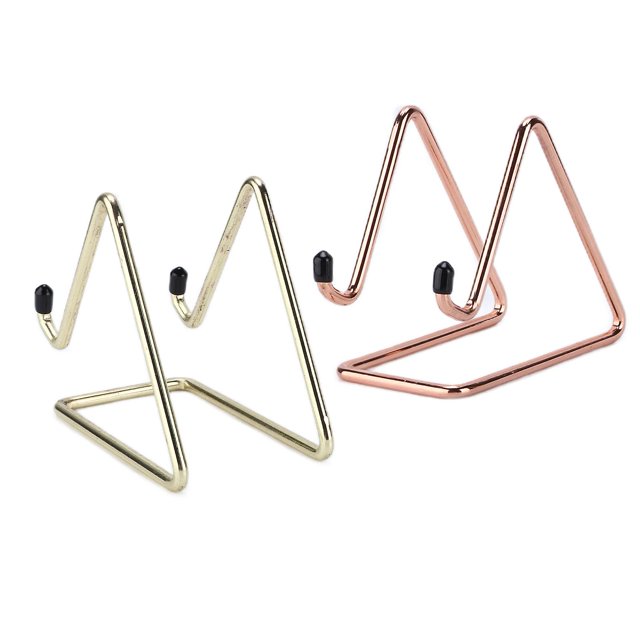 2Pcs Phone Mount Stable Triangular Design Rubber Head Protection Anti Rust Portable Tablets Holder for Mobile