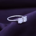 thumbnail image 5 of AFFY 1.50CT Round & Pear Moissanite Diamond Toi Et Moi Ring for Women 14K White Gold over Silver-9.5, 5 of 8