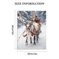 thumbnail image 2 of Acheng  Christmas Wall Art Elk Horse Bull Christmas Wall Decor Canvas Prints For Living Room Decor Scandinavian Natural Posters Reindeer Pine Forest Farmhouse Wall Decor 12x16 in, 2 of 5