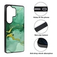 thumbnail image 2 of WIRESTER Shockproof Soft Rubber Cover Case for Samsung Galaxy S26 Ultra 6.9" 2026, Marble Gold And Green, 2 of 5