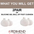 thumbnail image 2 of Almohadilla de gel suave para pies, inserto de callos metatarsianos, alivio del dolor de pies, juanete, almohadilla para antepié, alivio de pies para hombres y mujeres (2 pares, blanco), 2 of 4