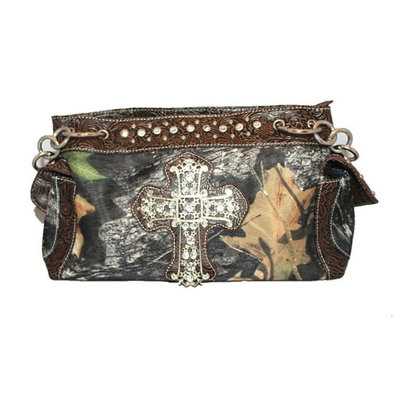 HOT SALE Western Rhinestone Camouflage Handbag With Cross/Buckle/Pistol/Multi Collections
