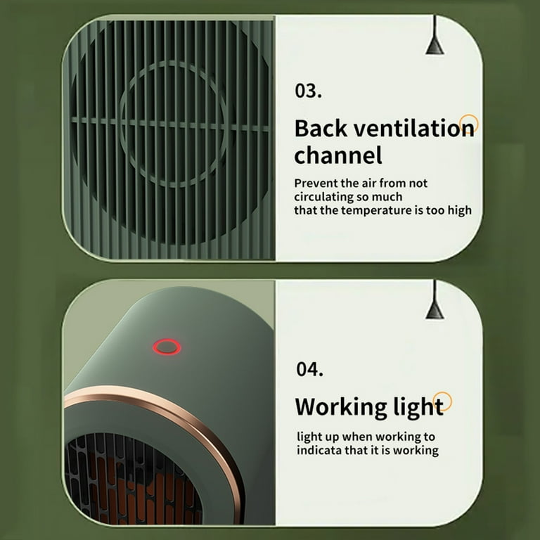 Battery Operated Space Heater High Efficiency Quick Heat Office