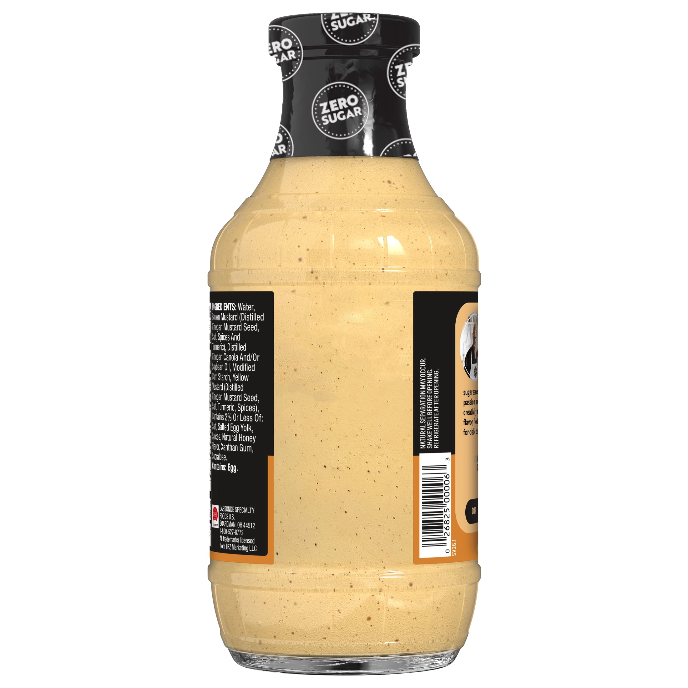 G Hughes Zero Sugar Honey Mustard Dipping Sauce, 18 oz