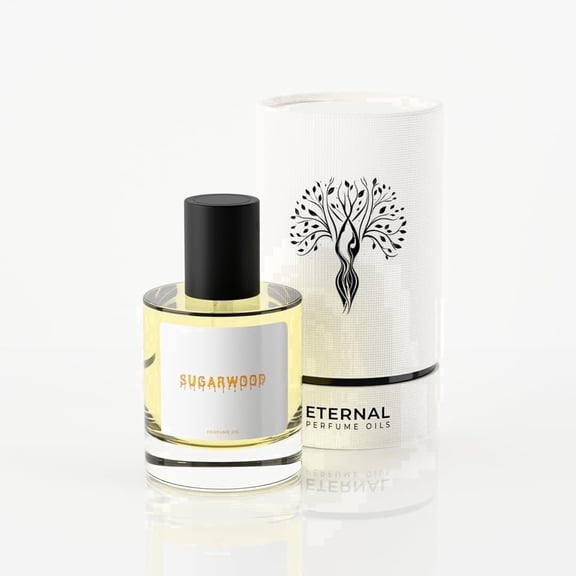 Eternal Perfume Oils Sugarwood Perfume Oil for Women & Men, 1.69 fl oz Bonus 1 fl oz Dropper Bottles (Pack of 2), Alcohol-Free Long-Lasting Concentrated Fragrance