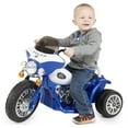 thumbnail image 2 of 3 Wheel Mini Motorcycle Trike for Kids, Battery Powered Ride on Toy by Rockin’ Rollers – Toys for Boys and Girls, 2 - 5 Year Old – Police Car, 2 of 2