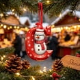 thumbnail image 4 of LEFXSMR Christmas Letter Ornaments, 2.5" Snowman Red Alphabet Initial Ornaments, Letters Christmas Tree Decorations Party Gifts DIY Decor, 4 of 5