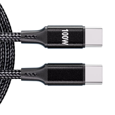 Necvior 100W USB C Charging Cable Type C To Type C Fast Charging Wire Nylon Braided Cord