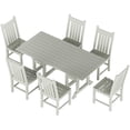 thumbnail image 6 of Paradise 7-Piece Square Trestle Side Chair Outdoor Dining Set, 6 of 8