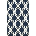 thumbnail image 2 of SAFAVIEH Chatham Karina Geometric Wool Area Rug, Dark Blue/Ivory, 6' x 9', 2 of 8