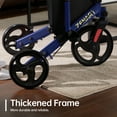thumbnail image 5 of ZENART Foldable 3 Wheel Rollator Walker Lightweight for Seniors with 10" Wheel, Blue, 5 of 6