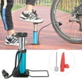 thumbnail image 2 of Bicycle Pump, Convenient To Carry Silver Blue Bike Foot Pump, Bike For Air Valve, 2 of 8