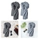 thumbnail image 1 of 2 bufandas largas informales a la moda para mujeres, hombres y adultos, Unisex, cómodas, deportivas, para acampar, otoño, cuello, chales cálidos gris oscuro gris claro Soledad bufanda de invierno, 1 of 10
