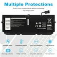 thumbnail image 4 of 52Wh 722KK FP86V Laptop Battery for Dell XPS 13 9300 XPS 13 9310 XPS 13 9380 Series P117G P117G002 P117G001 Series 0WN0N0 WN0N0 02XXFW 2XXFW 7.6V 6800mAh, 4 of 8