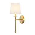 thumbnail image 2 of JONATHAN Y Olivia 6.5" 1-Light Modern Midcentury Iron LED Vanity, Brass Gold, 2 of 9