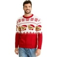 thumbnail image 3 of BadPiggies Ugly Christmas Sweater Family Couples Bear Snowflake Knit Pullover Long Sleeve Xmas Holiday Party Winter Warm Tops - Men, 3 of 10